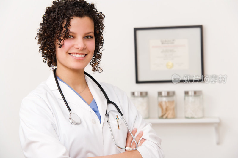 女性医学专业医生或护士