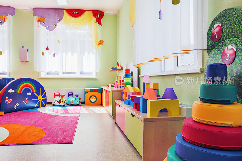 儿童游戏的房间。