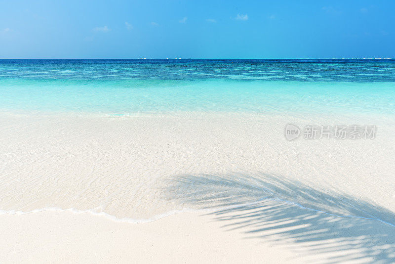热带天堂海滩自然背景