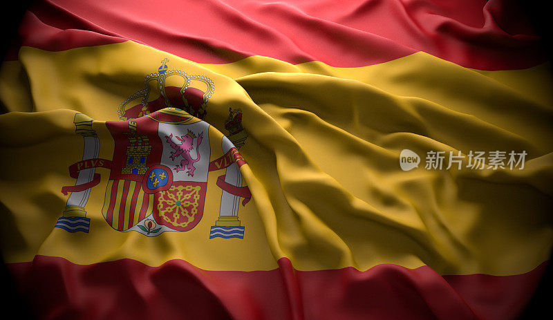 西班牙，马德里国家官方国旗