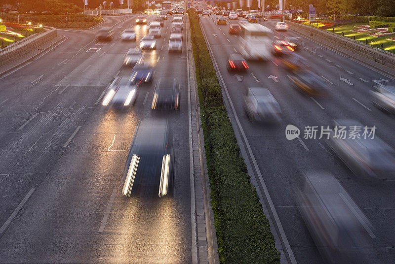 交通城市夜晚