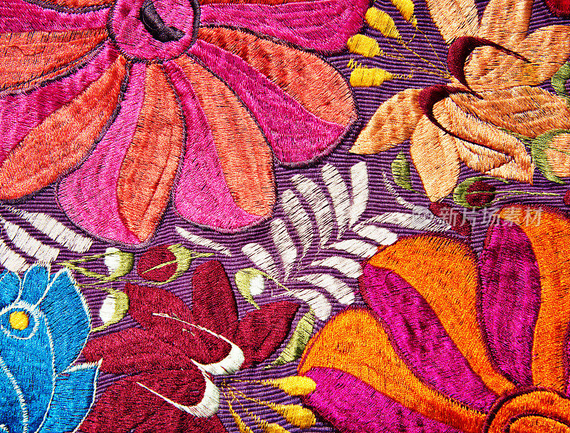 墨西哥惠比尔纺织图案背景