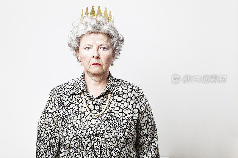 老年女性女王抑郁症