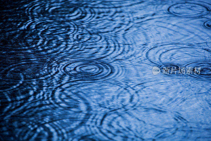 蓝色的雨