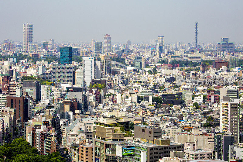东京涩谷,空中