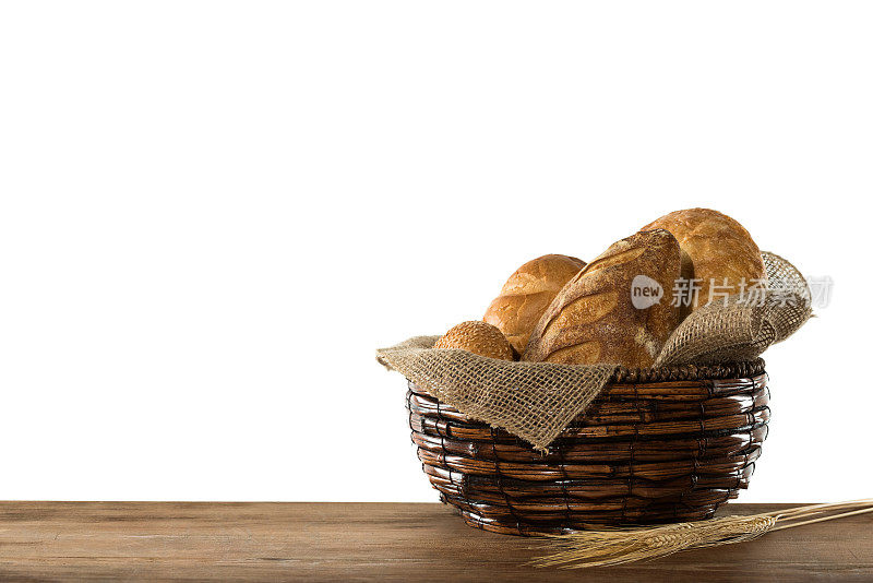 带麦穗的面包