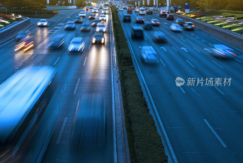 交通城市夜晚