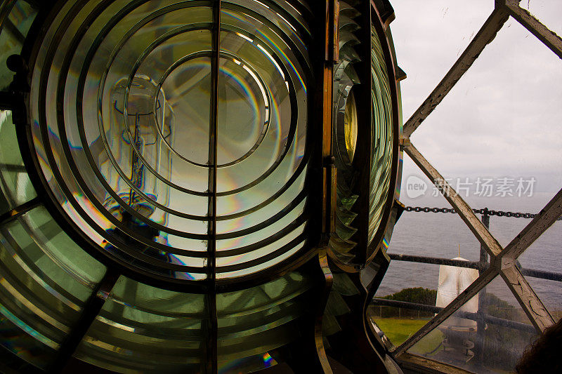 旧灯塔中的菲涅耳透镜