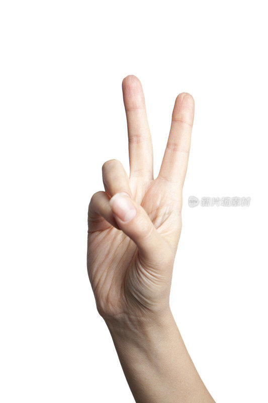 手势和平的象征