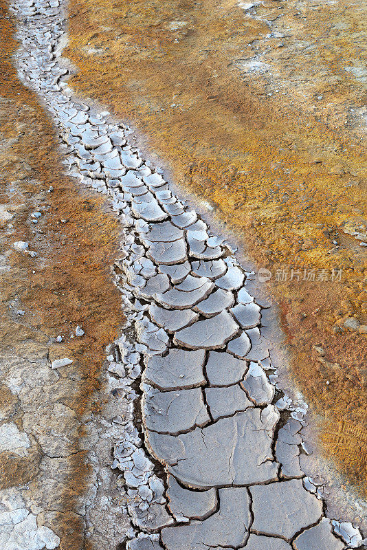 冰岛纳马斯卡尔的龟裂泥