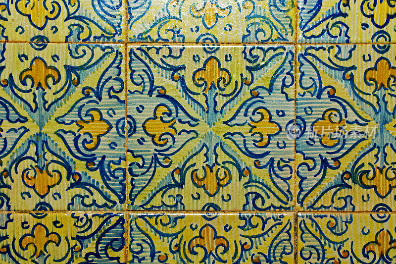 西班牙广场国家地理研究所墙上的瓷砖