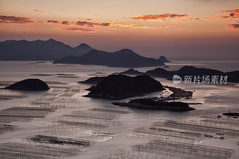 黎明的海边，霞浦，中国，福建