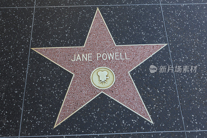 好莱坞星光大道明星简·鲍威尔