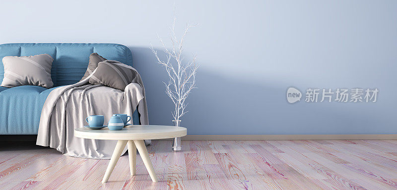 室内设计采用现代客厅沙发三维效果图
