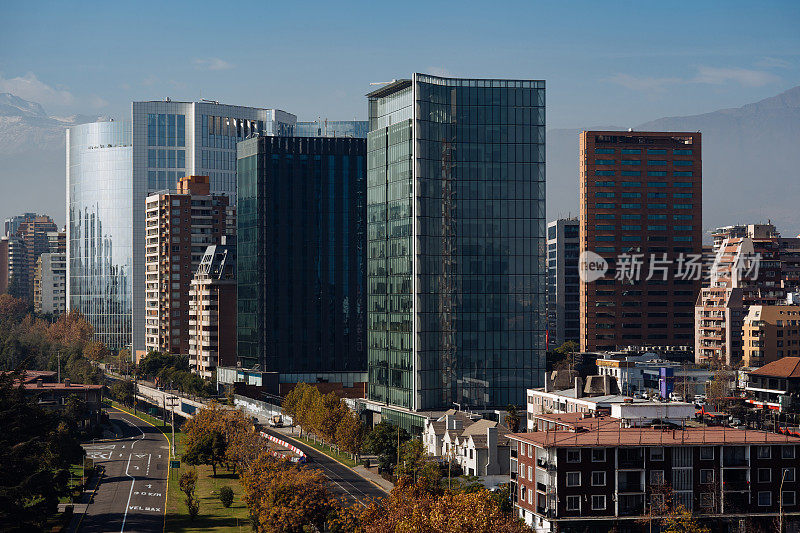 智利圣地亚哥的市景