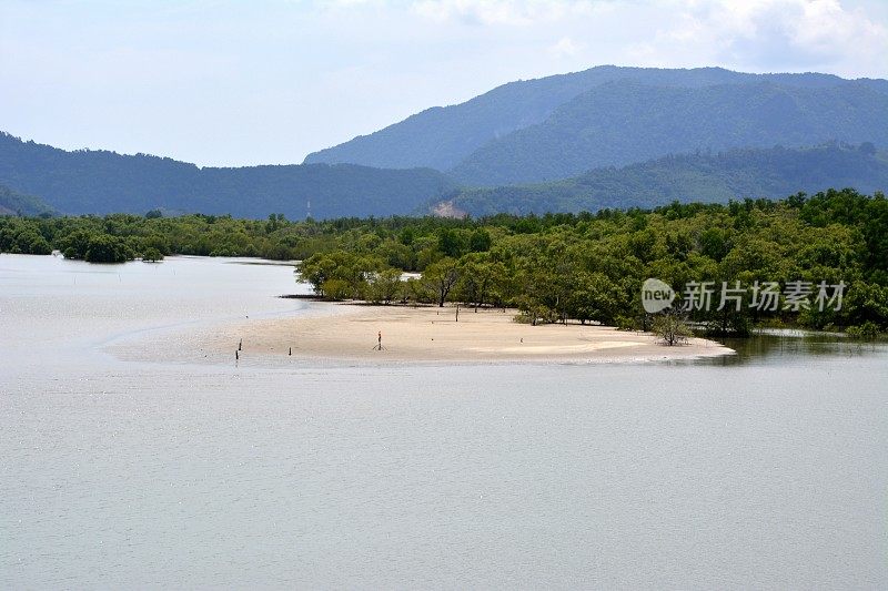 泰国奥坎诺姆的海岸线