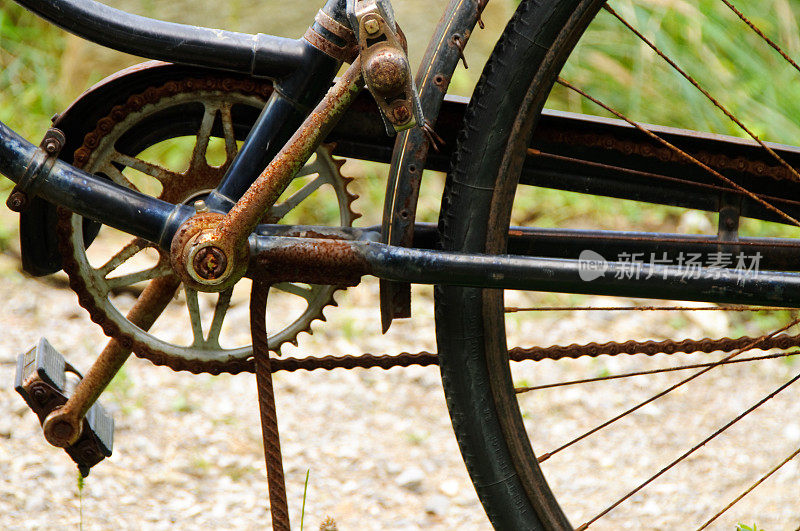 旧自行车细节