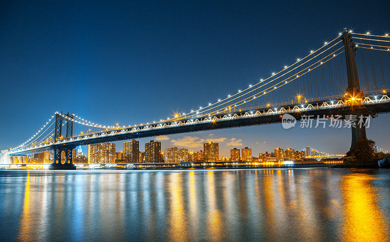 曼哈顿桥夜景