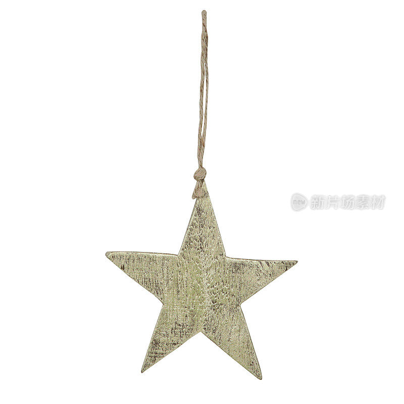 圣诞树上星星形状的装饰品