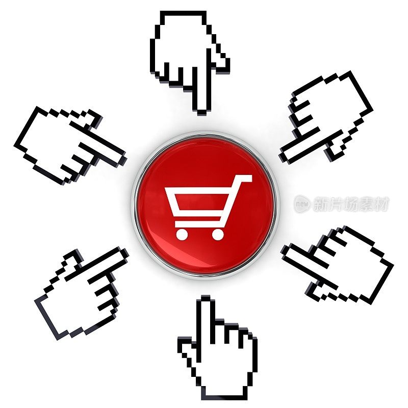 网上购物电子商务按钮