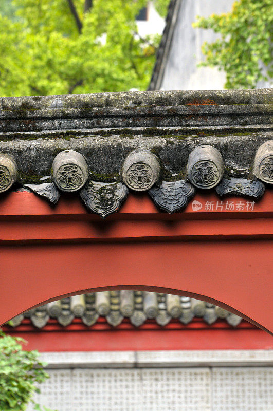 成都文殊寺的门廊