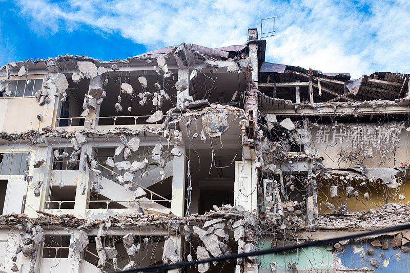 建筑物、建筑工地被毁