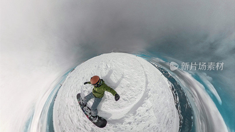 360滑雪板动作