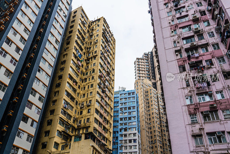 旧社区，香港的公寓大楼