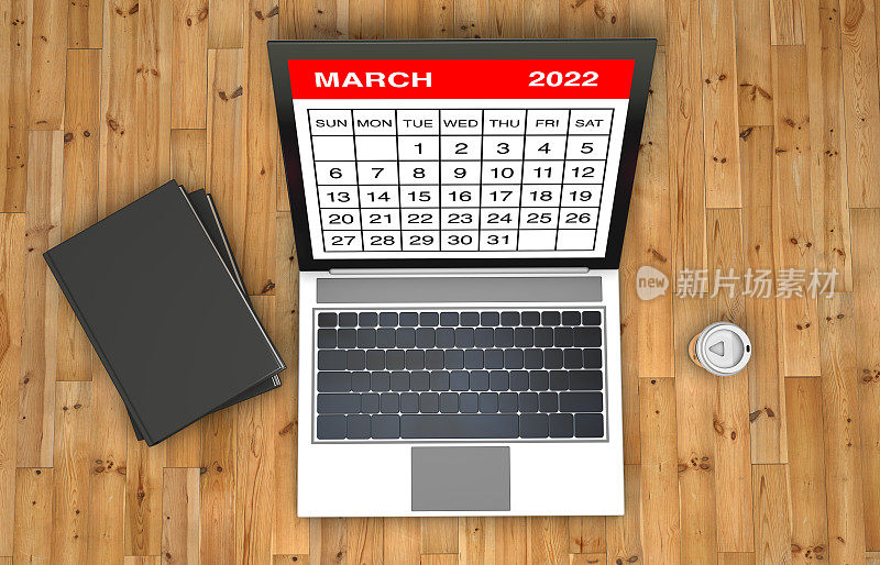 2022年3月笔记本日历