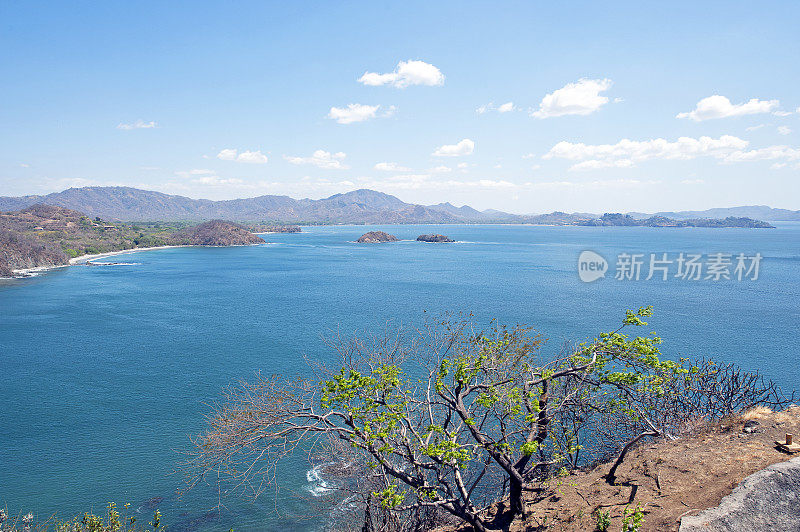 糖海滩和塔马林多场景的沿海哥斯达黎加在拉斯卡特琳娜