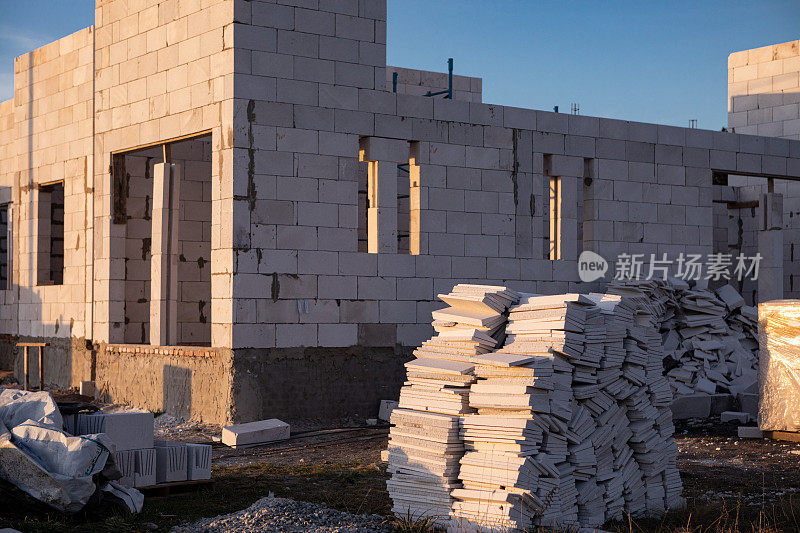 住宅建筑中使用的不同材料和产品