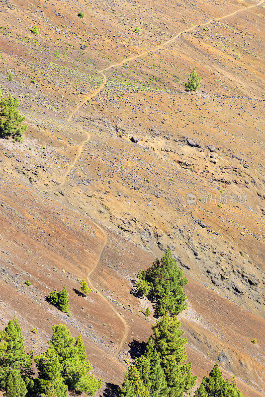 拉帕尔马，加那利群岛(东):火山路线