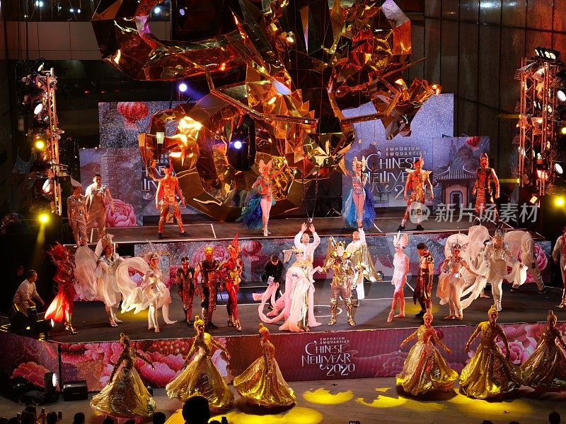 庆祝中国农历新年的表演
