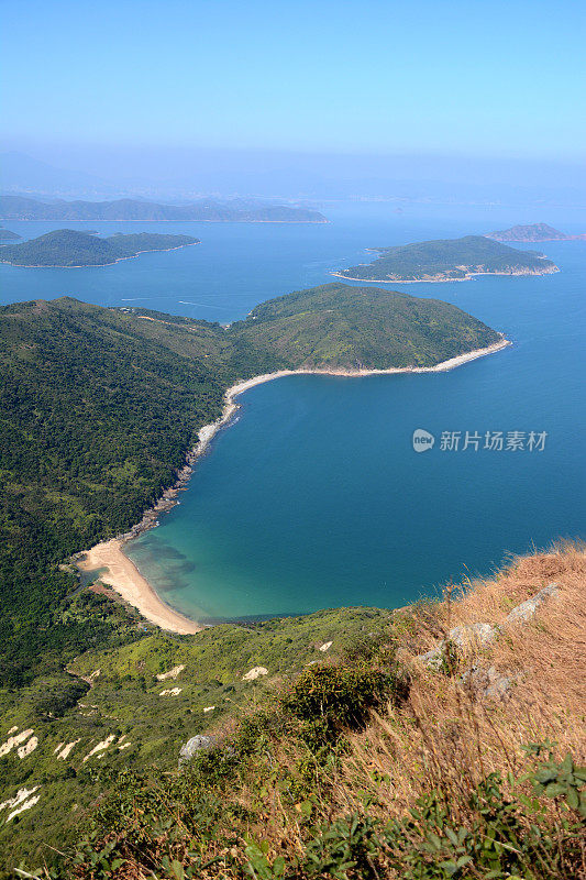 香港西贡东郊野公园尖峰全景图