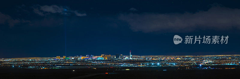 拉斯维加斯的夜景。