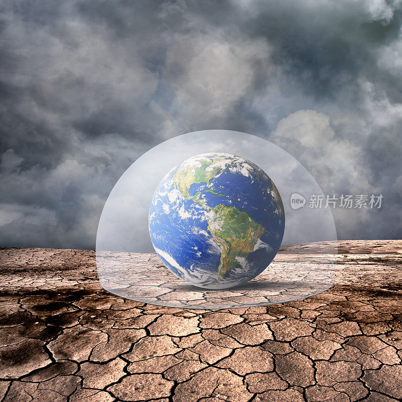 概念上的气候变化拯救世界的形象