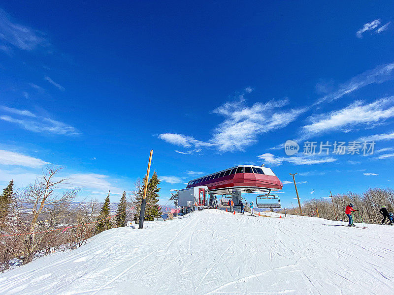 缆车缆车站公园城犹他州滑雪场