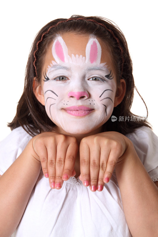 兔子的脸部涂料
