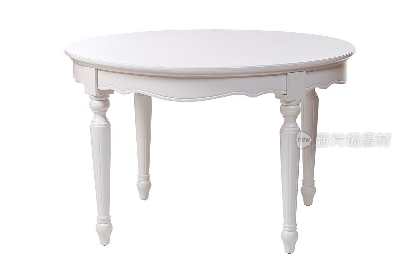 一张精致的白色桌子