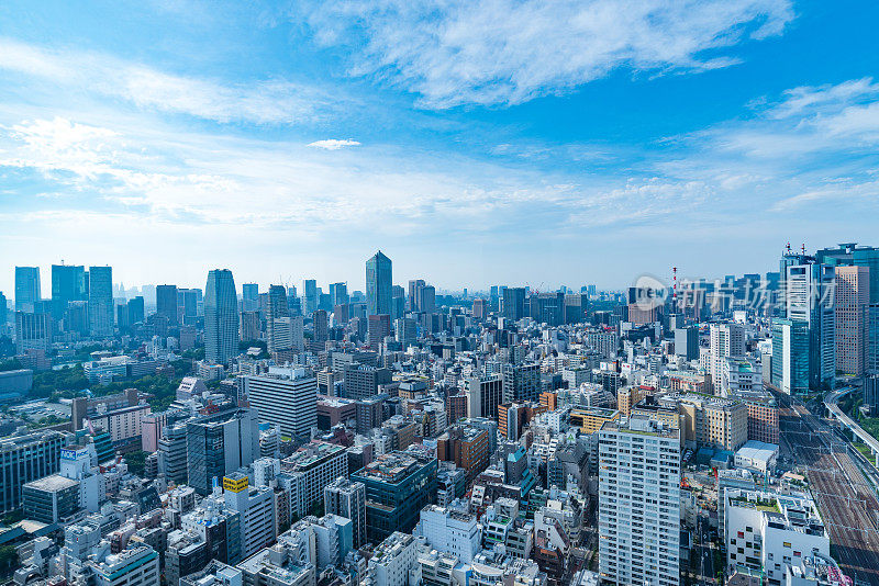 东京的建筑，城市景观，日本的天际线