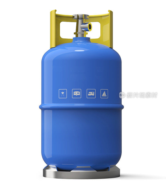 蓝色的气体容器