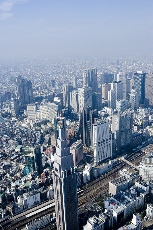 东京新宿鸟瞰图