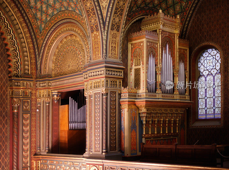 布拉格西班牙犹太教堂的管风琴