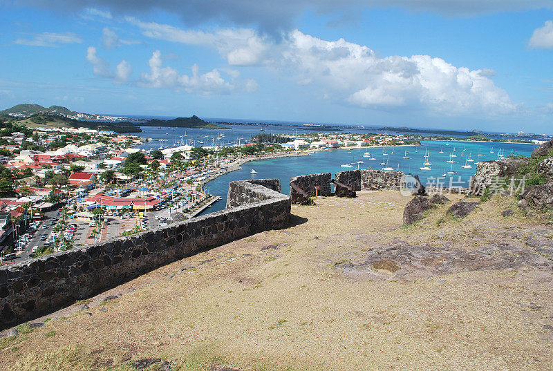 圣马丁岛圣路易堡的堡垒。