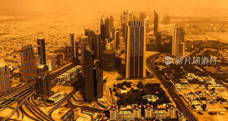 迪拜的沙尘暴