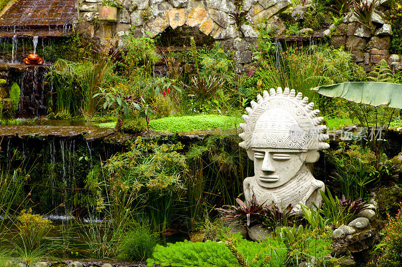 波哥大，哥伦比亚-装饰花园