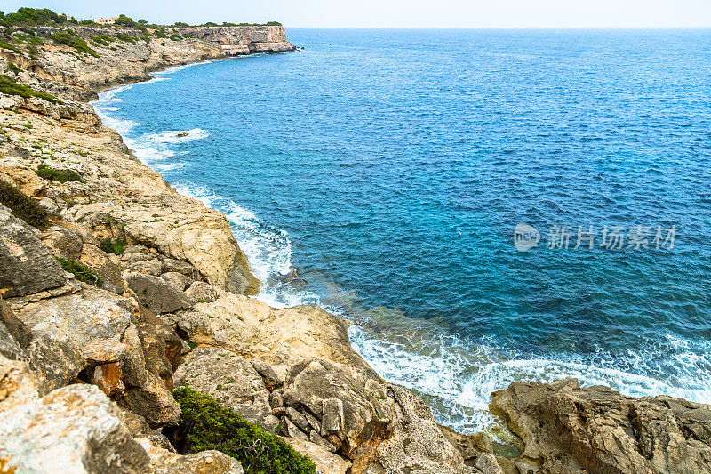 马略卡岛卡拉菲格拉岛的海岸线