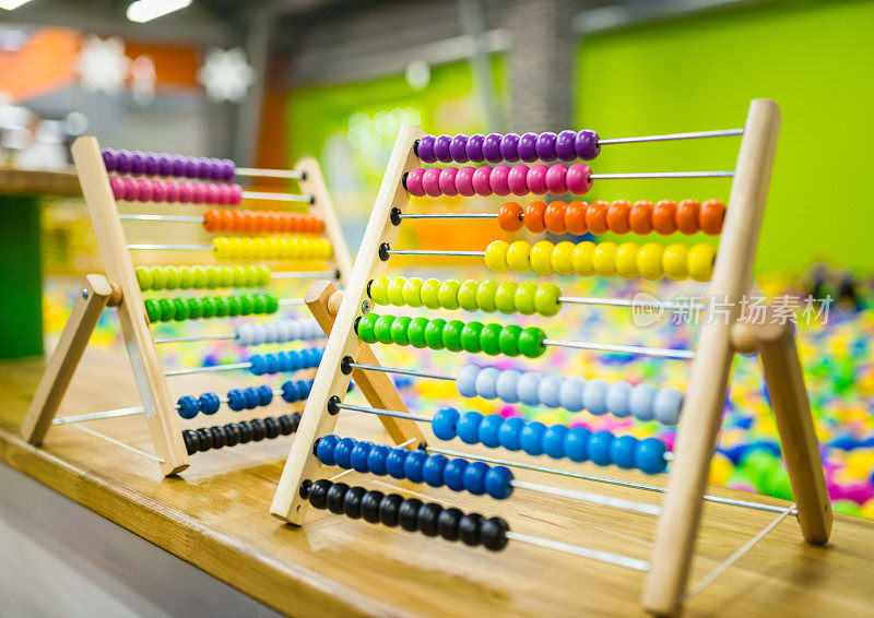 木制abacus玩具