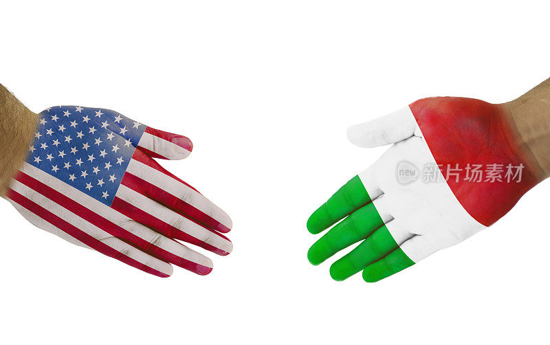 USA-Italy握手