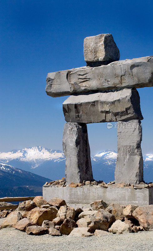 惠斯勒山Inukshuk